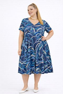 Picture of CURVY GIRL STRETCH FLARED DRESS